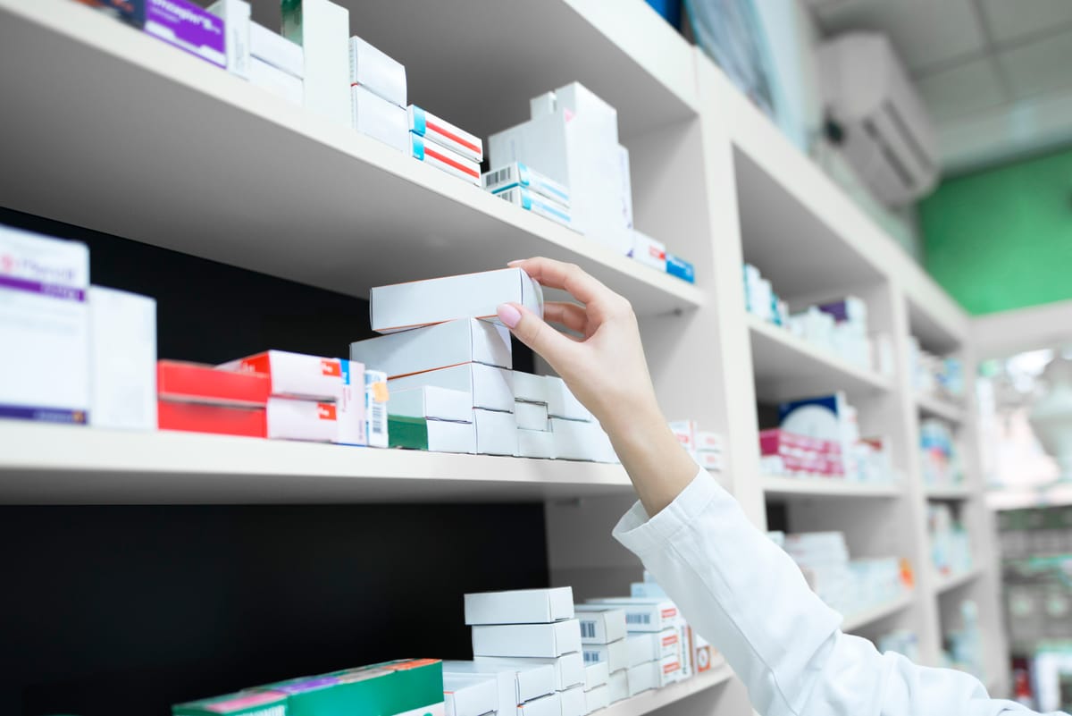 Pharmacist at work